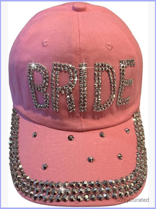 Bedazzled Rhinestone Denim Hat - Adjustable Bling Baseball Cap